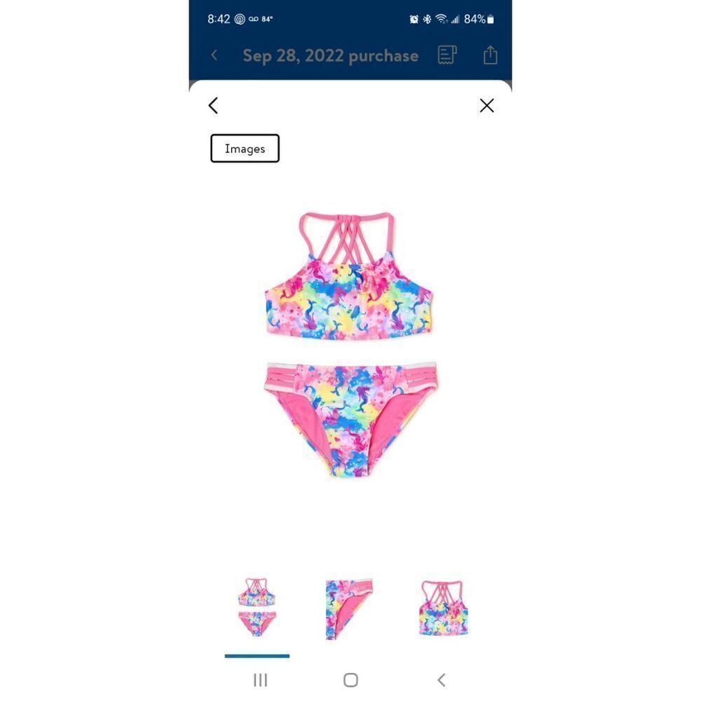 Girls mermaid bikini set 